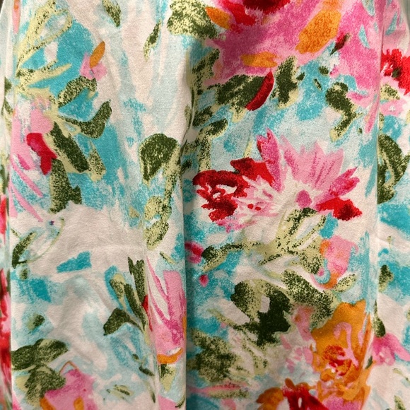 Stop Staring Watercolor Floral Swing Dress - Picture 6 of 8